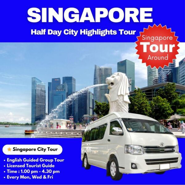Half Day City Guided Tour to Iconic Places in Singapore (Shared Group Tour)